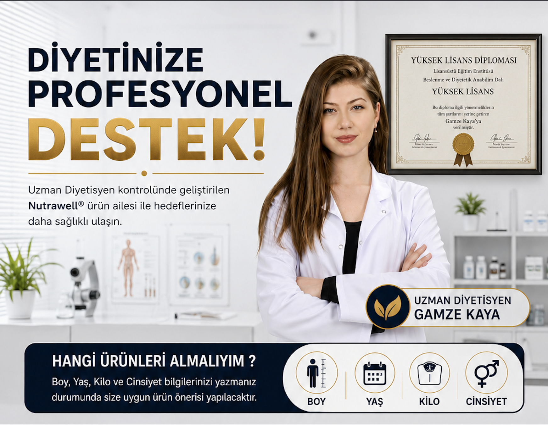 Uzman Diyetisyen Gamze Kaya destek görseli